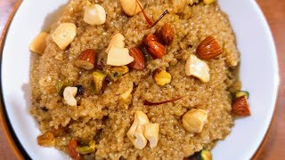 फाडा लपसी/Fada Lapsi(Traditional Gujarati Sweet)ફાડા લાપસી BrokenWheat/DaliaSweet