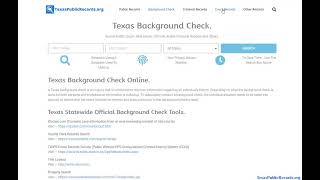 Texas Court Records (Public Search Online By Name and Case Number).