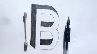 3D letter Drawing B