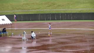 2021.09.25 長野県高校新人 女子七種競技やり投げ