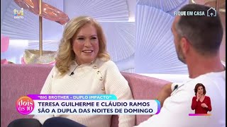 Teresa Guilherme para Cláudio: «Dás-me carinho, sinto-me acompanhada» | Dois às 10