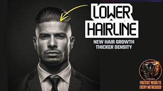 Lower Hairline + Thicker Density +New  Regrowth (Goodbye to Hair Transplants)