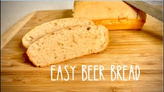 NO-KNEAD BEER BREAD - 3 Ingredients + 5 Minutes