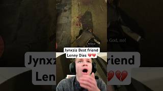 Jynxzi Reacts to Lenny dying… 💔💔 #jynxzi #reaction #rdr2 #lenny #death #dying #sad #bestfriend