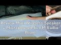 Review Mini Wireless Speaker + Microphone Mic FM Radio Bluetooth Player Stereo Karaoke KTV Mikrofon