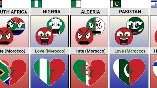 Who Do 🇲🇦 Morocco Hate or Love [Countryballs] | Universe Knowledge