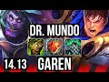 DR. MUNDO vs GAREN (TOP) | 7/1/0, Rank 11 Mundo | NA Grandmaster | 14.13