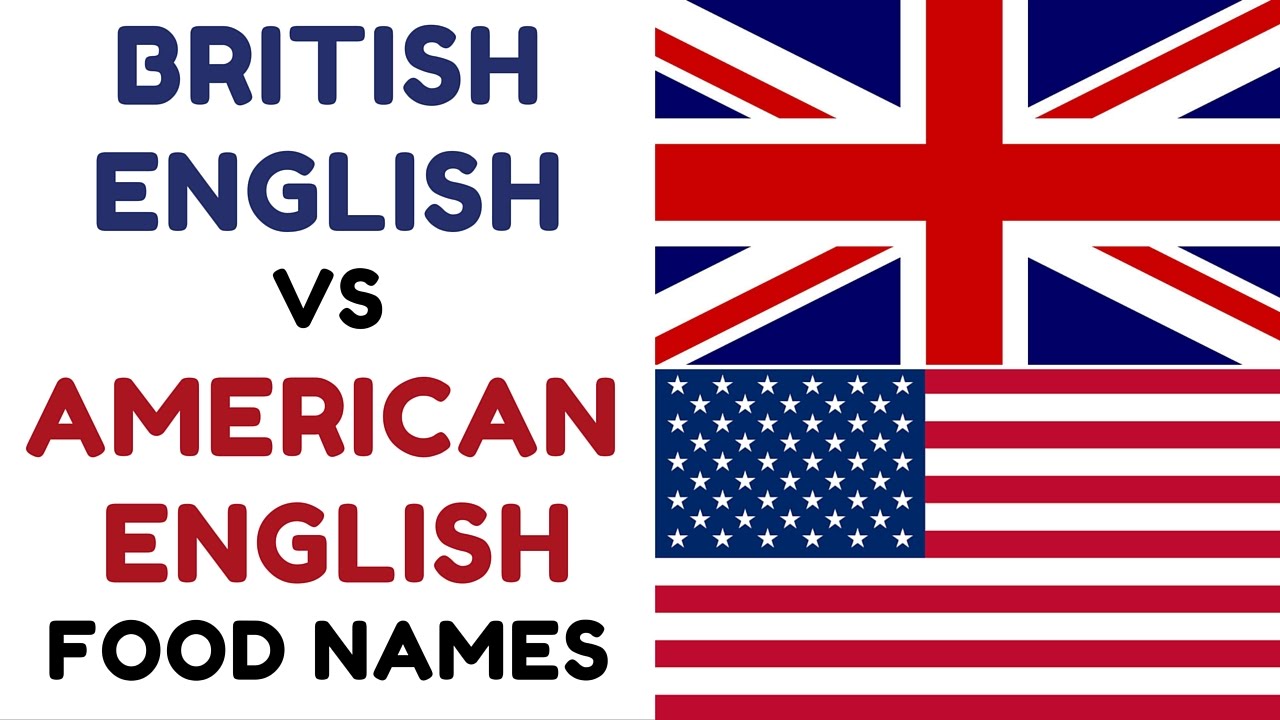 British English Vs American English - Food Names - YouTube