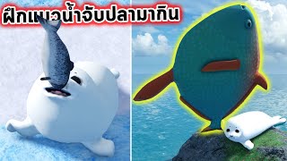 ฝึกแมวน้ำจับปลาตัวใหญ่ที่สุดมากิน Roblox Seal