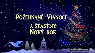 Vianoce - Modré Vianoce. Pozdrav k Vianociam. Šťastné, veselé a požehnané Vianoce. Vianočné prianie.