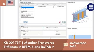 KB 001757 | Member Transverse Stiffeners in RFEM 6 and RSTAB 9