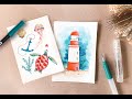 New Tombow Watercoloring Set Seaside, designed by @mayandberry