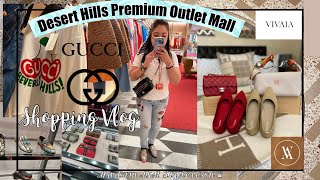 GUCCI \u0026 BALENCIAGA DESERT HILLS PREMIUM OUTLET MALL SHOPPING VLOG\u0026 VIVAIA CLASSIC VS VIBRANT ARIA 5°