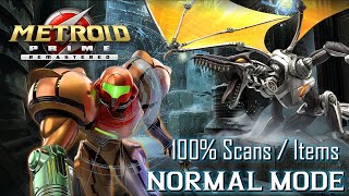 Metroid Prime Remastered [NS] - 100% / All Items / All Upgrades / All Scans (Normal Mode)