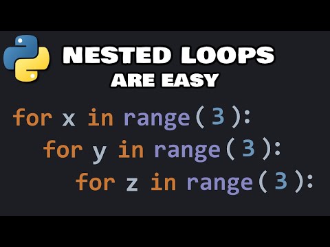 Nested loops in Python are easy