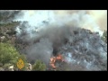 Forest fires burn across Europe