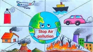 air pollution drawing for competition