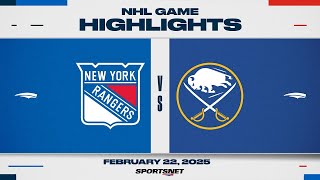 NHL Highlights | Rangers vs. Sabres - February 22, 2025