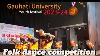 Tiwa folk dance 💕// খাংচি মিচাৱা// kahi dance // Gauhati University youth festival 2024 r 🥉 winners