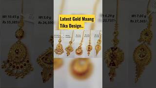 Latest gold Maang Tika Design/😱मांग टीका #gold #shorts #shortsvideo