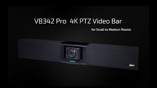 AVer VB342 Pro Intro Video | 4K PTZ Video Bar for Small to Medium Room