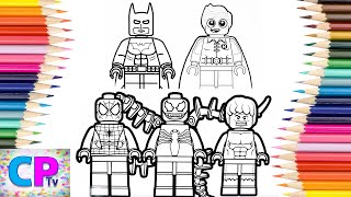 Lego Spiderman,Venom,Batman,Robin... Coloring Pages,Superheroes Drawing, Coloring Pages  Tv