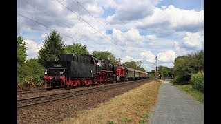 Museumseisenbahn Hanau 50 3552-2 und V60 447 mit Sonderzug bei Maintal Ost