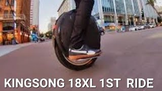 KINGSONG 18XL FIRST RIDE 😄👍 SHORT VIDEO