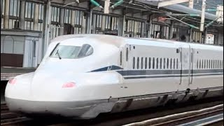 山陽新幹線 新下関駅 最高速度300km/hの高速通過が数分おきに眺められる風景!!主にN700A たまにN700九州仕様、やっと登場N700S💦