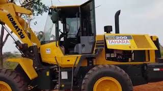 Pá Carregadeira Komatsu WA200-6. Depoimento Operador Valdir Montecino - TAHARA DRACENA-SP