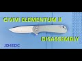 Civivi Elemetum II button lock disassembly