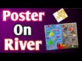 Poster on River- How to make a Drawing on River- Difference between clean River & Dirty River