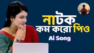 নাটক কম করো পিও l Natok kom koro prio l Ai generated song l PolokOnTheWay