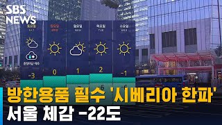 [날씨] 방한용품 필수 '시베리아 한파'…서울 체감 -22도 / SBS