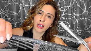 ASMR FAST HAIRCUT and COMPLETE HAIR SALON EXPERIENCE ✂️
