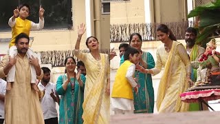 INSIDE Video Shilpa Shetty & Husband Raj Kundra Dancing With Son Viaan @ Ganpati Visarjan