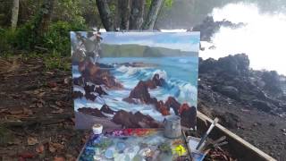 Plein Air Painters of Hawaii painting on Maui