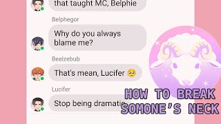 OBEY ME TEXTING STORY|| HOW TO BREAK SOMEONE'S NECK FT. MASTER MC