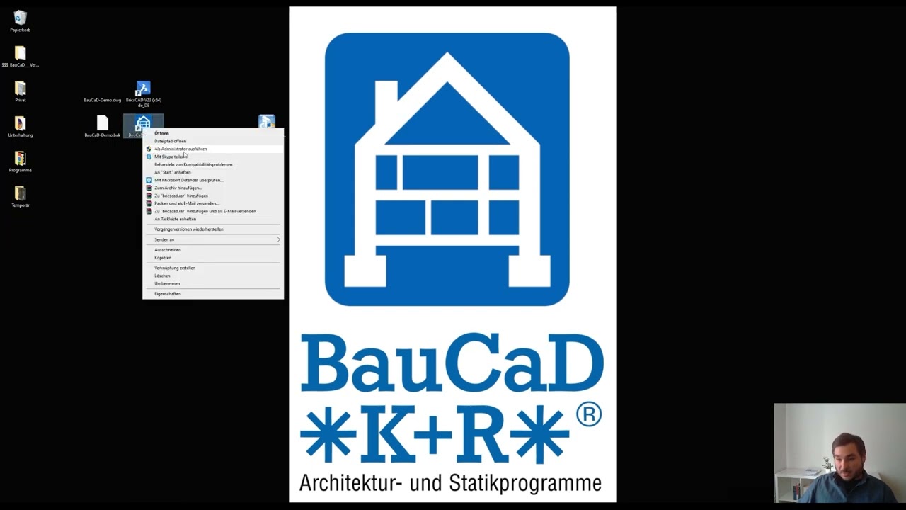 BauCaD Für BricsCAD: Installation Und Erste Schritte - YouTube