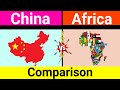 Compare Africa v/s China|China v/s Africa|Data Comparison|Geopedia data