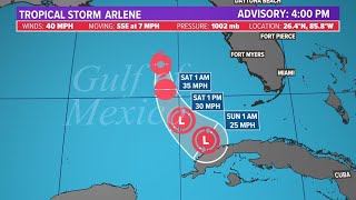 Tropical update: Keeping an eye on Tropical Storm Arlene | Meteorologist Tim Pandajis' report