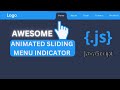Animated Sliding Menu Indicator using Javascript | Coding work #coding #css #htmlcss