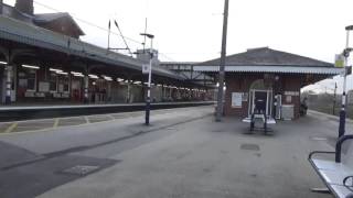 180112 passes straight through platform 1, Grantham