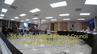 SCNC Board Meeting 05 16 18