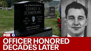 Waukesha police detective killed in line of duty, honored with tombstone | FOX6 News Milwaukee
