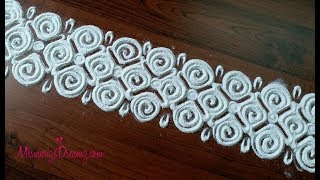 Easy And Simple Door Border Rangoli Designs Side Border Kolam Door Alpana Design