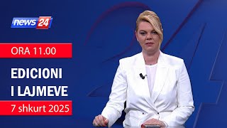 📢🗓 7 shkurt 2025 Edicioni i Lajmeve ne News24 ne studio Nisida Tufa (Ora 11.00) 🕣📺