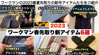 ワークマン2023春先取りの新作アイテム６選【キャンプ道具】ソロキャンプ　ファミリーキャンプ