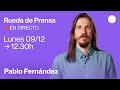 rueda de prensa de pablo fernández.