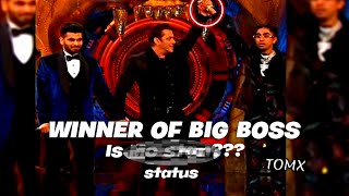 Winner of Big boss season 16 is @MCSTANOFFICIAL666 | Full Hd Status | #mcstan #biggboss #youtubefeed